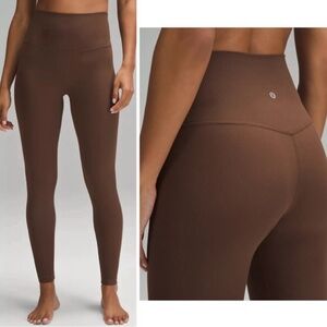 Lululemon Align Ribbed High-Rise Pant 28" Java EUC